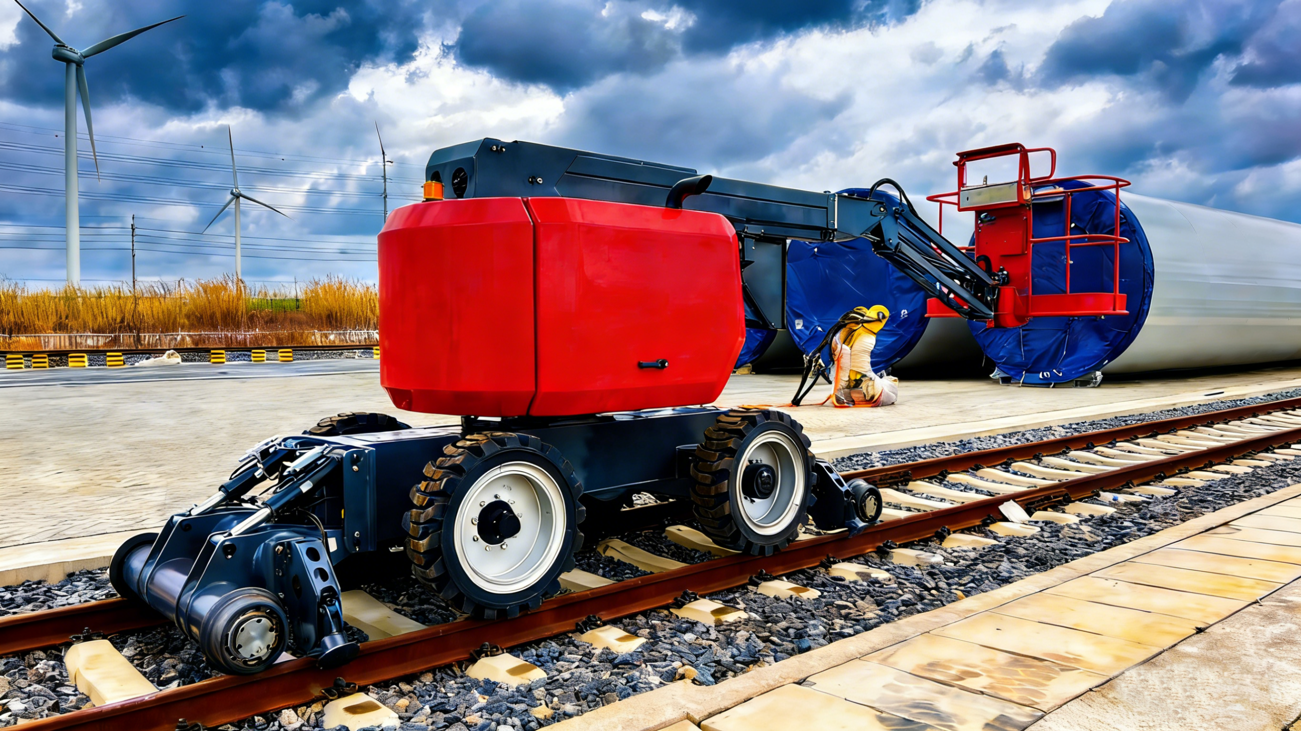 曲臂式軌道高空作業平臺